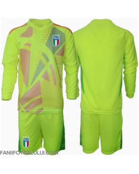Italia Portarii Echipament de Fotbal Replică European 2024 Copii Acasa Mâneci Lungi (+ Șorturi)